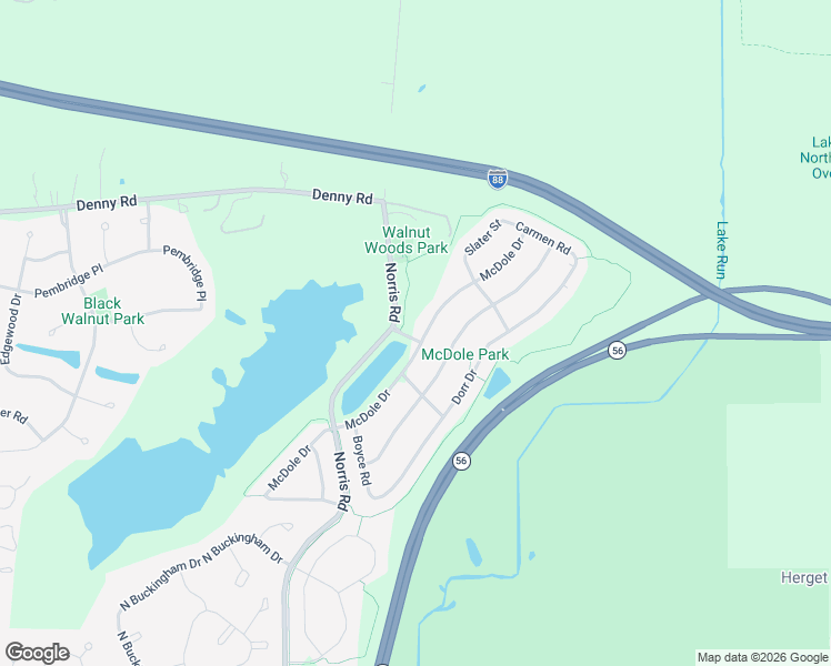 map of restaurants, bars, coffee shops, grocery stores, and more near 1272 McDole Dr in Sugar Grove