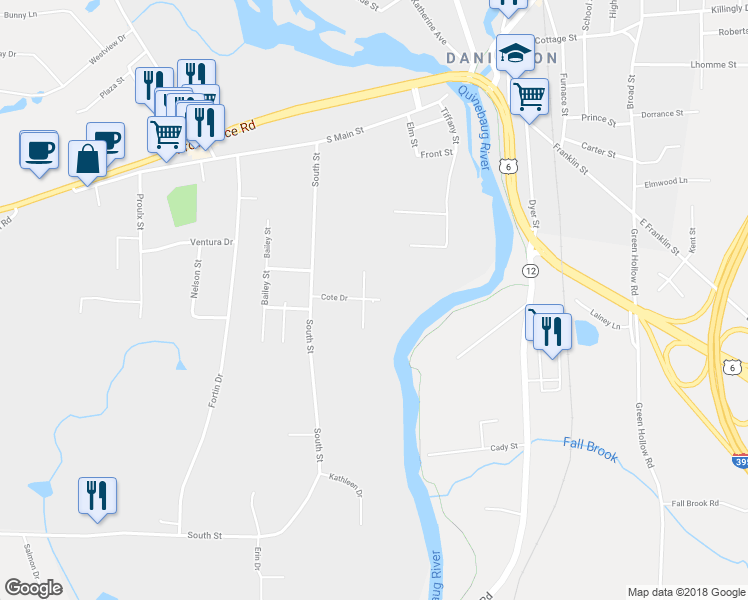 map of restaurants, bars, coffee shops, grocery stores, and more near 22 Saint Regis Avenue in Brooklyn