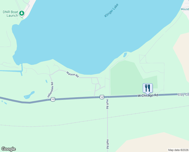 map of restaurants, bars, coffee shops, grocery stores, and more near 69055 Seth Jones Road in White Pigeon