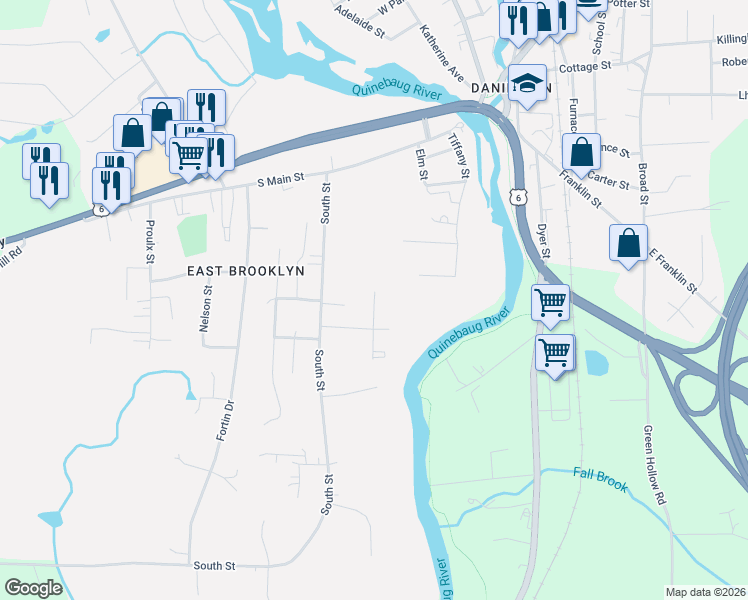 map of restaurants, bars, coffee shops, grocery stores, and more near 74 Pleasant View Drive in Brooklyn