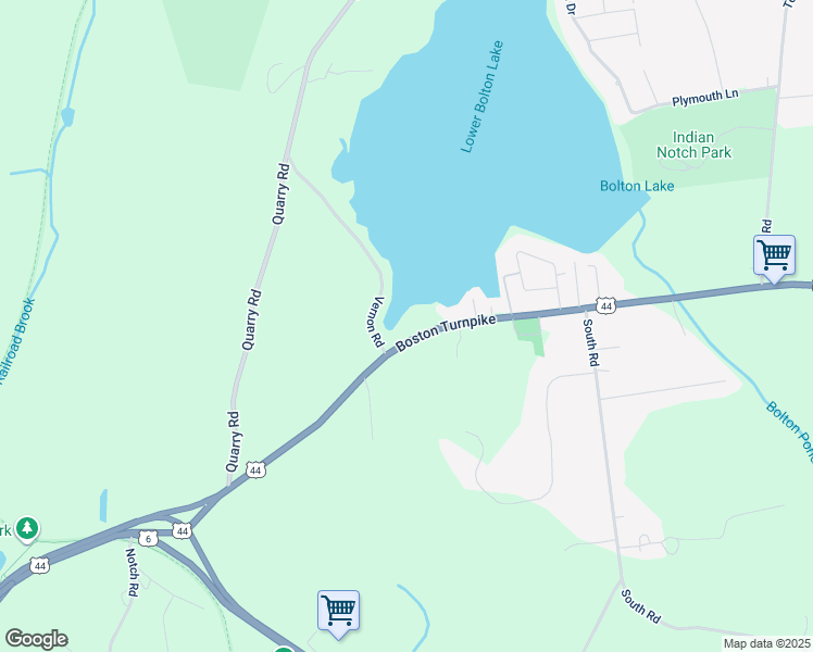 map of restaurants, bars, coffee shops, grocery stores, and more near 890 Boston Turnpike in Bolton