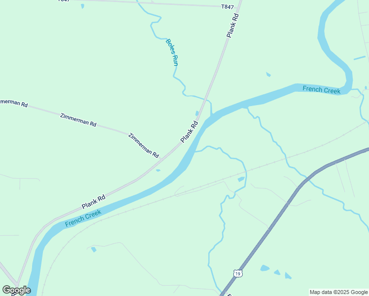 map of restaurants, bars, coffee shops, grocery stores, and more near 23156 Plank Road in Venango