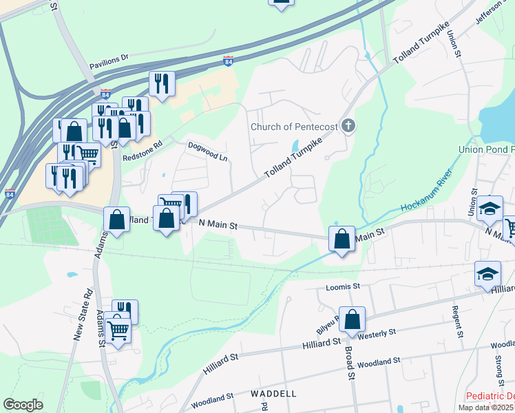 map of restaurants, bars, coffee shops, grocery stores, and more near in Manchester