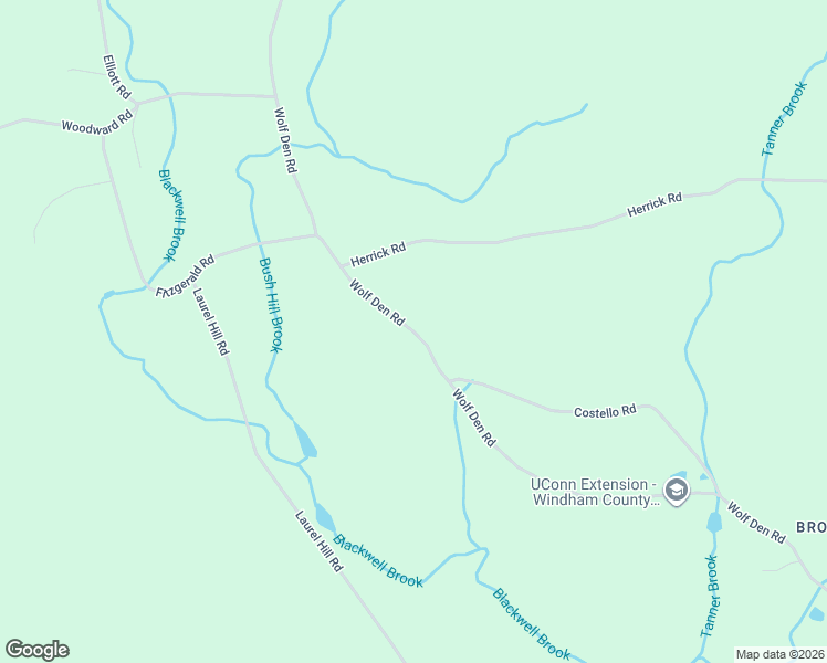 map of restaurants, bars, coffee shops, grocery stores, and more near Wolf Den Road in Brooklyn