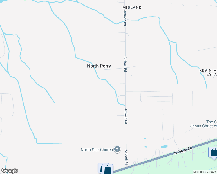 map of restaurants, bars, coffee shops, grocery stores, and more near 2774 Antioch Road in Perry