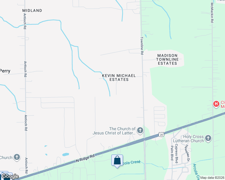 map of restaurants, bars, coffee shops, grocery stores, and more near 2810 Joseph Lane in Perry