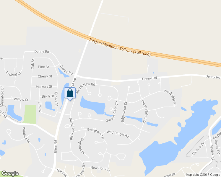 map of restaurants, bars, coffee shops, grocery stores, and more near 824 Queens Gate Circle in Sugar Grove