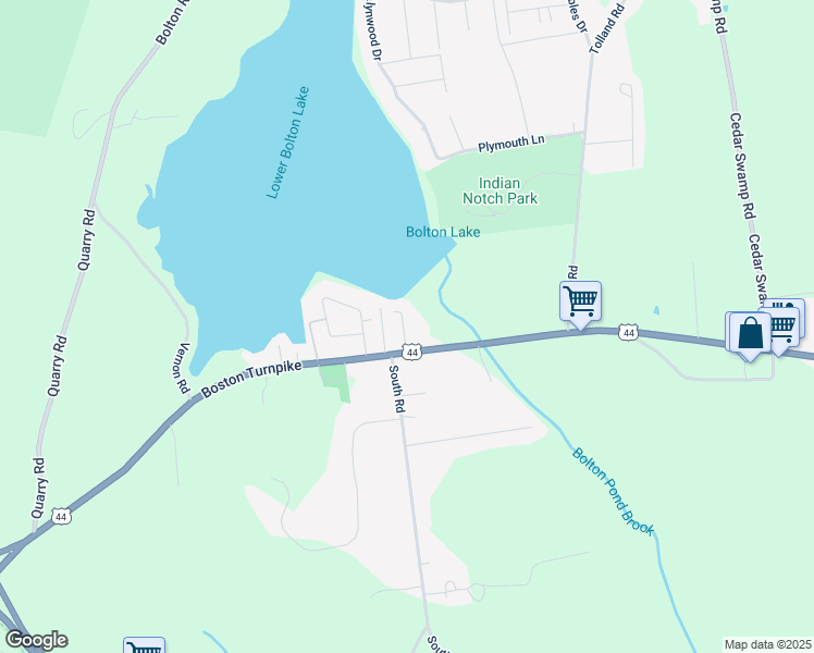 map of restaurants, bars, coffee shops, grocery stores, and more near 17 North Road in Bolton