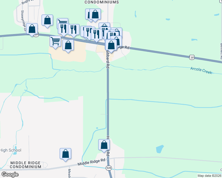map of restaurants, bars, coffee shops, grocery stores, and more near 2833 Hubbard Rd in Madison