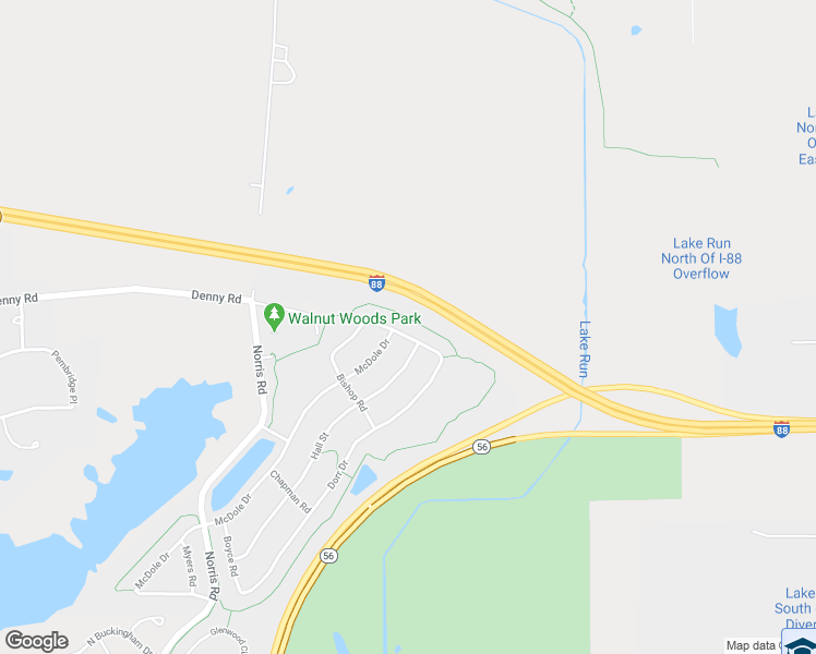 map of restaurants, bars, coffee shops, grocery stores, and more near 969 Carmen Road in Sugar Grove