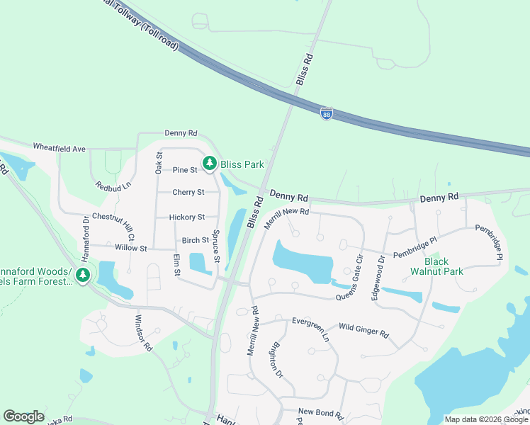 map of restaurants, bars, coffee shops, grocery stores, and more near 926 Merrill New Rd in Sugar Grove