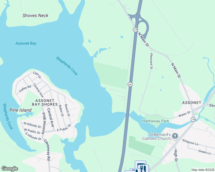 map of restaurants, bars, coffee shops, grocery stores, and more near 11 Jeffrey Lane in Freetown