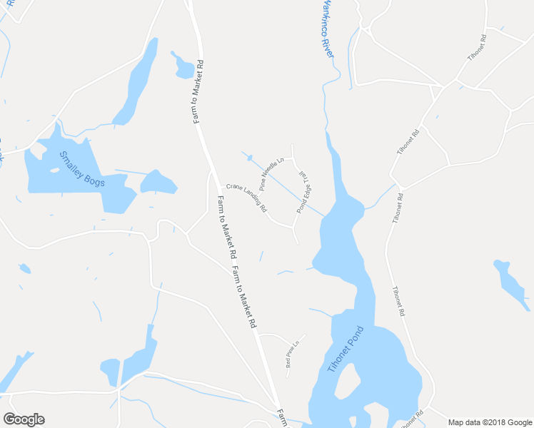 map of restaurants, bars, coffee shops, grocery stores, and more near 13 Crane Landing Road in Wareham