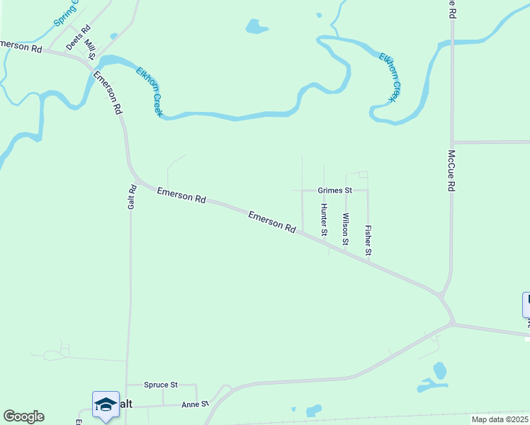 map of restaurants, bars, coffee shops, grocery stores, and more near 4512 Emerson Road in Sterling
