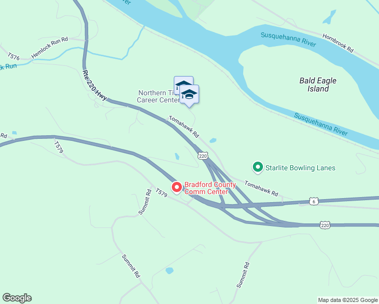 map of restaurants, bars, coffee shops, grocery stores, and more near 291 Dairylea Road in Towanda