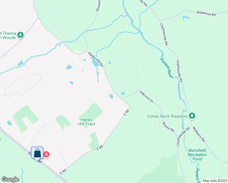 map of restaurants, bars, coffee shops, grocery stores, and more near 312 Hanks Hill Road in Mansfield