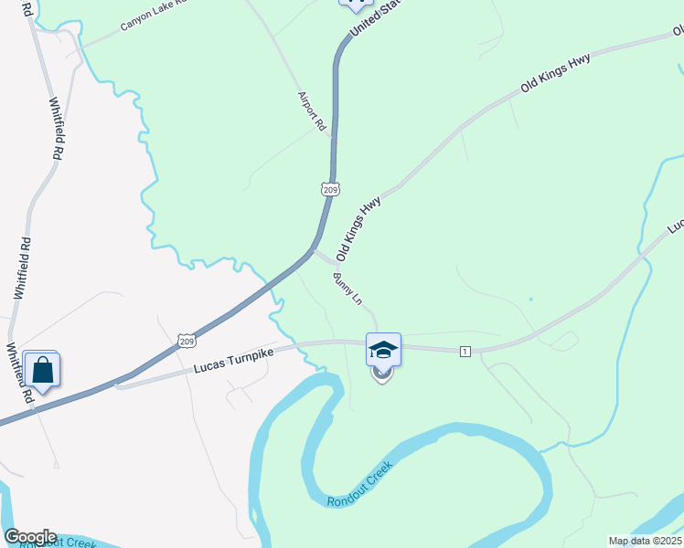 map of restaurants, bars, coffee shops, grocery stores, and more near 5 Bunny Lane in Accord