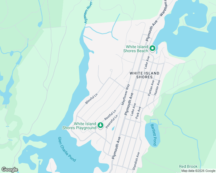 map of restaurants, bars, coffee shops, grocery stores, and more near 44 Leisure Lane in Wareham