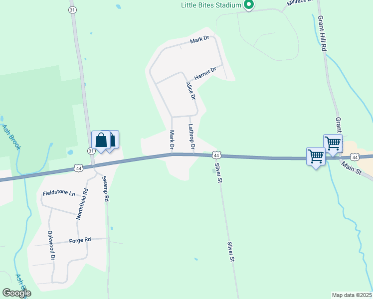 map of restaurants, bars, coffee shops, grocery stores, and more near 2006 Boston Turnpike in Coventry