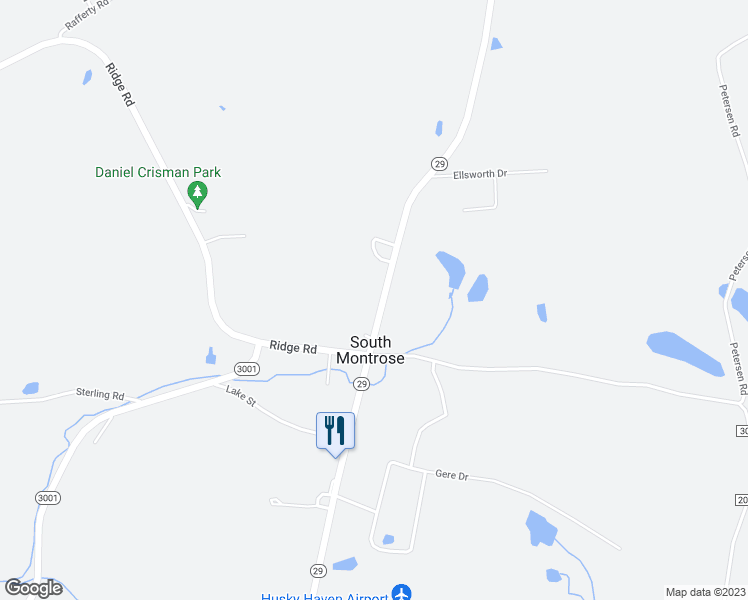 map of restaurants, bars, coffee shops, grocery stores, and more near in South Montrose