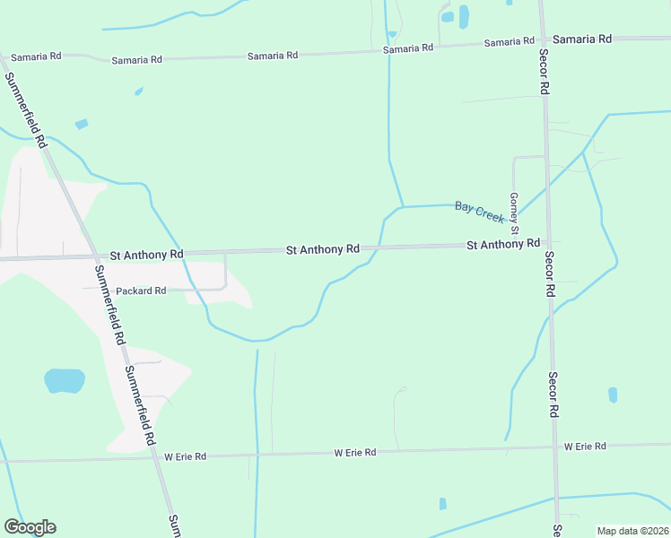 map of restaurants, bars, coffee shops, grocery stores, and more near 3749 Saint Anthony Road in Temperance