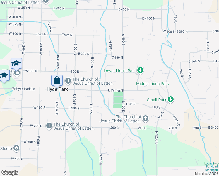 map of restaurants, bars, coffee shops, grocery stores, and more near 333 East Center Street in Hyde Park