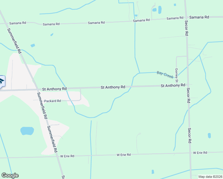 map of restaurants, bars, coffee shops, grocery stores, and more near 3749 Saint Anthony Road in Temperance