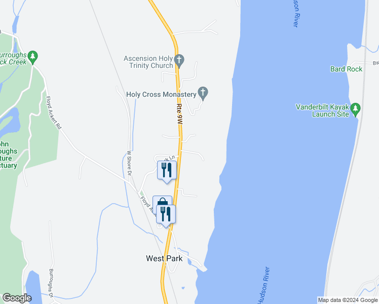 map of restaurants, bars, coffee shops, grocery stores, and more near 26 Chambers Road in Hyde Park