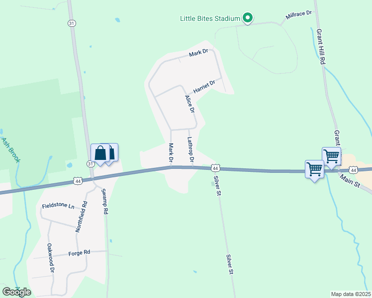 map of restaurants, bars, coffee shops, grocery stores, and more near 2006 Boston Turnpike in Coventry