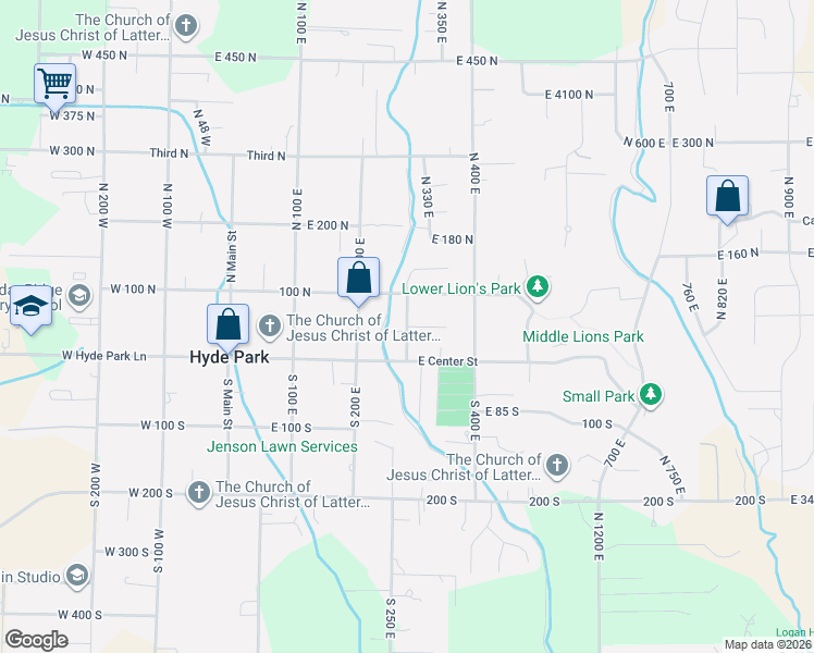 map of restaurants, bars, coffee shops, grocery stores, and more near in Hyde Park