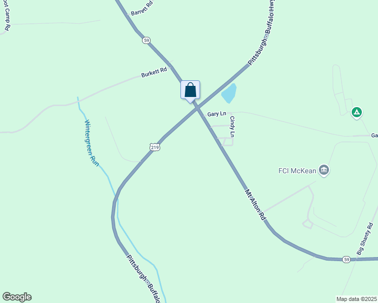 map of restaurants, bars, coffee shops, grocery stores, and more near 6909 U.S. 219 in Lewis Run