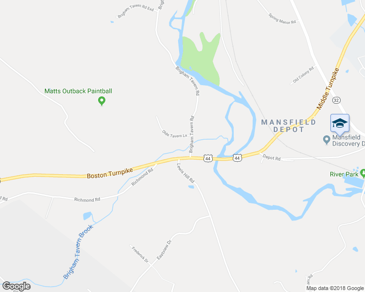 map of restaurants, bars, coffee shops, grocery stores, and more near 27 Brigham Tavern Road in Coventry