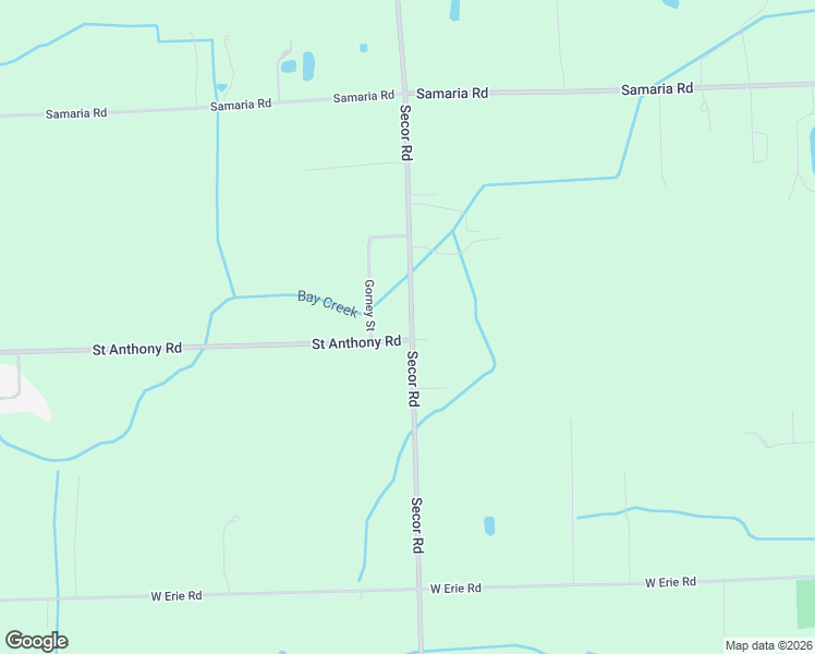 map of restaurants, bars, coffee shops, grocery stores, and more near 10315 Secor Road in Temperance