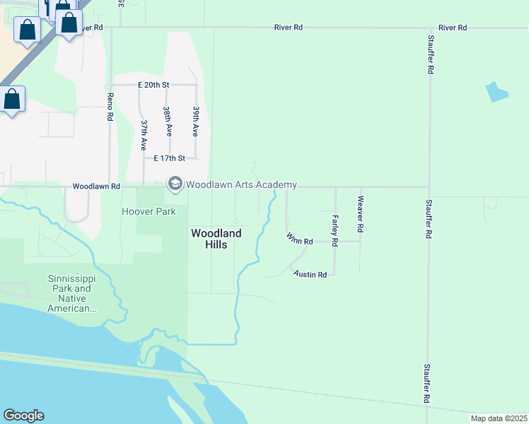 map of restaurants, bars, coffee shops, grocery stores, and more near 1308 Bradley Court in Sterling