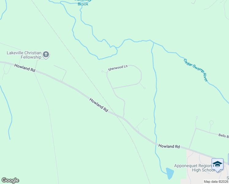 map of restaurants, bars, coffee shops, grocery stores, and more near 2 Sherwood Lane in Lakeville