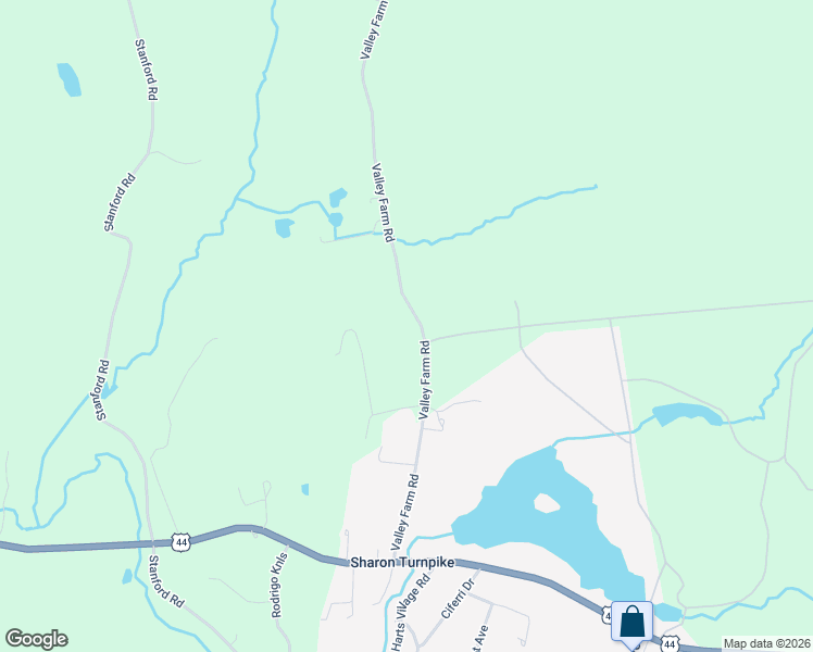 map of restaurants, bars, coffee shops, grocery stores, and more near 97 Valley Farm Road in Millbrook