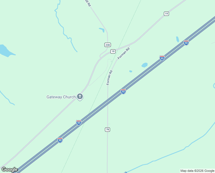 map of restaurants, bars, coffee shops, grocery stores, and more near 2781 Forman Road in Austinburg