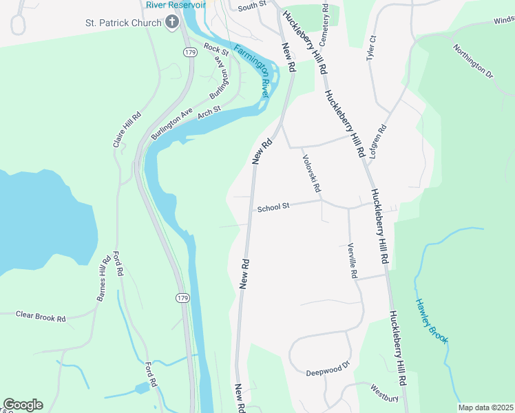 map of restaurants, bars, coffee shops, grocery stores, and more near 84 School Street in Avon