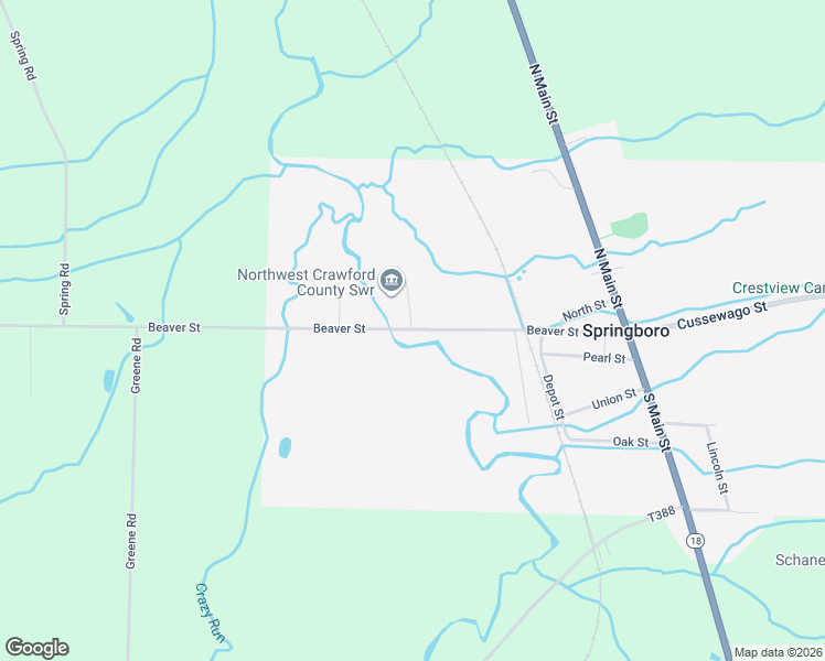 map of restaurants, bars, coffee shops, grocery stores, and more near 186 Beaver St in Springboro