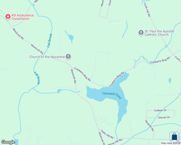 map of restaurants, bars, coffee shops, grocery stores, and more near 3014 David Avenue in Killingly