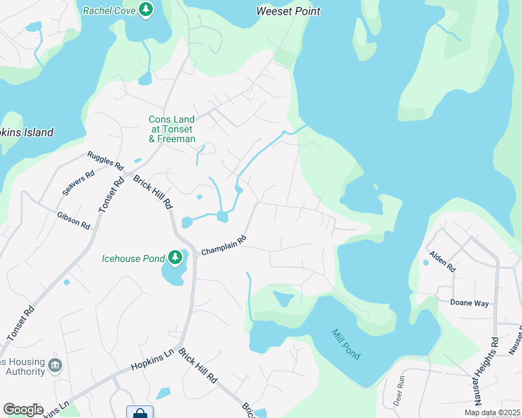 map of restaurants, bars, coffee shops, grocery stores, and more near 27 Champlain Road in Orleans