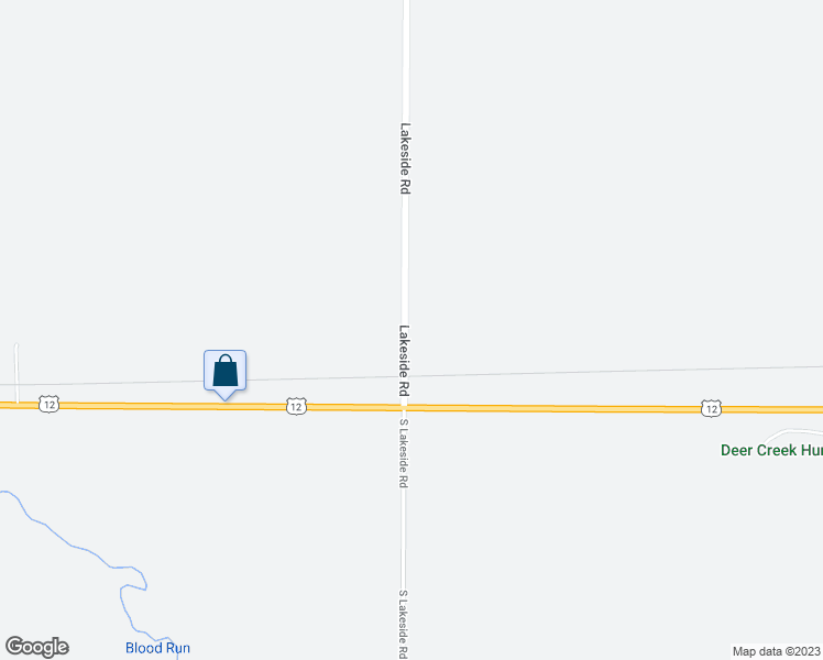 map of restaurants, bars, coffee shops, grocery stores, and more near 17567 Lakeside Road in Three Oaks