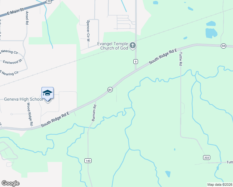 map of restaurants, bars, coffee shops, grocery stores, and more near 2846 Sylvan Road in Geneva