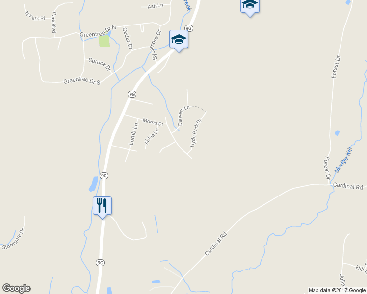 map of restaurants, bars, coffee shops, grocery stores, and more near 41 Morris Drive in Hyde Park