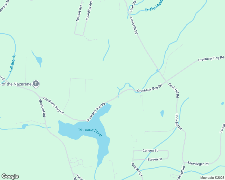 map of restaurants, bars, coffee shops, grocery stores, and more near 146 Cranberry Bog Road in Killingly