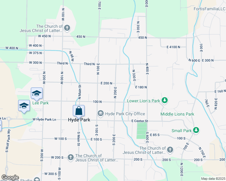 map of restaurants, bars, coffee shops, grocery stores, and more near 161 North 200 East in Hyde Park
