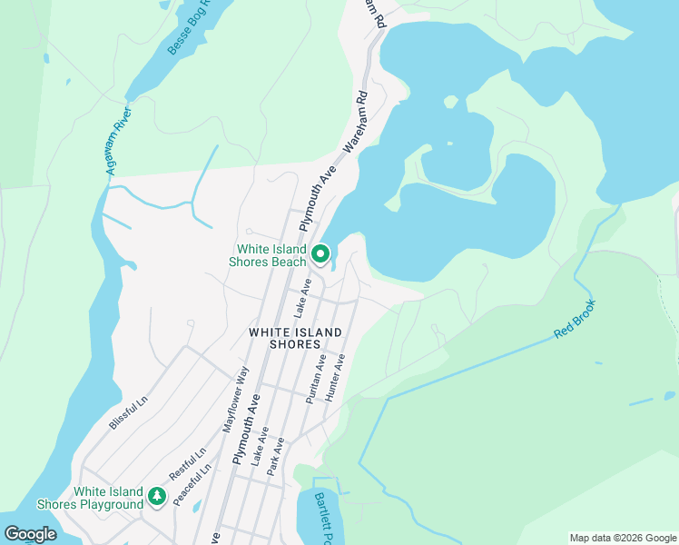 map of restaurants, bars, coffee shops, grocery stores, and more near 94 Hunter Avenue in Wareham