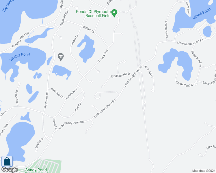 map of restaurants, bars, coffee shops, grocery stores, and more near 58 Wyndham Hill Drive in Plymouth