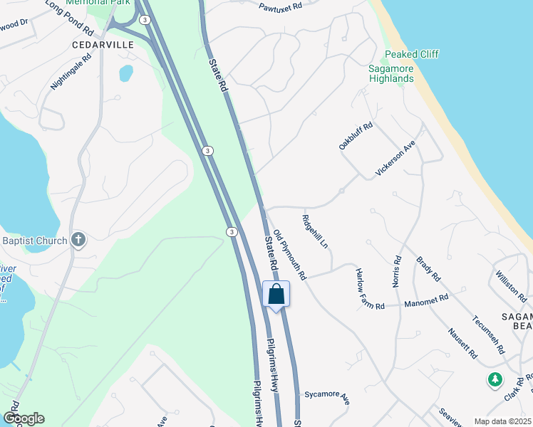 map of restaurants, bars, coffee shops, grocery stores, and more near 180 State Road in Bourne