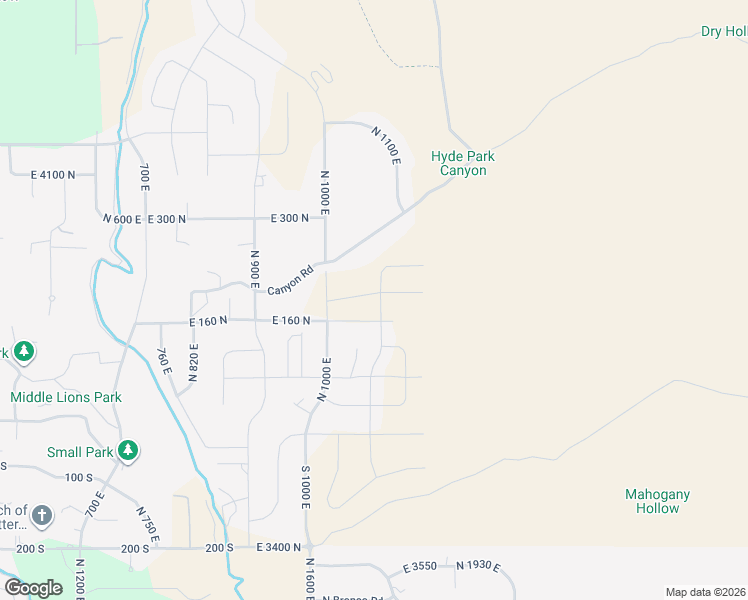 map of restaurants, bars, coffee shops, grocery stores, and more near East 200 North in Hyde Park
